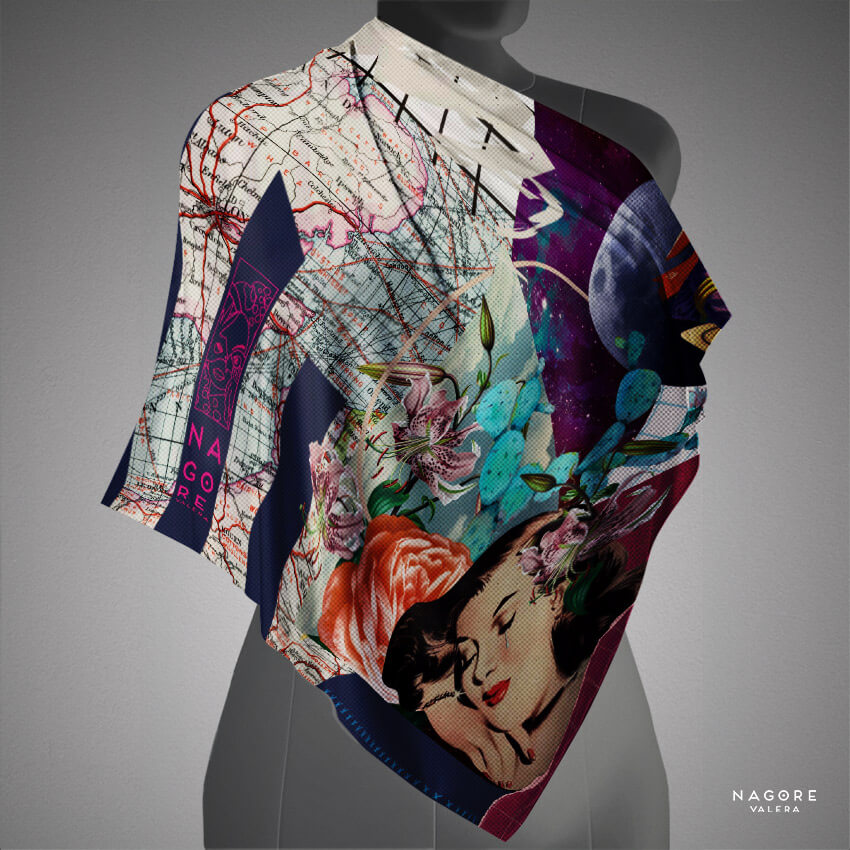 90x90scarf panuelo seda twill silk madeinspain suenos cosmicos